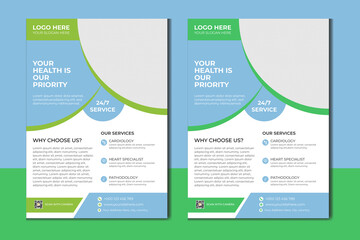 Modern Health Care Hospital & Medical flyer design templates Ideas inspiration layout 