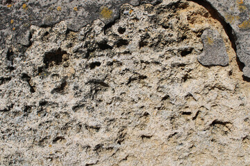 Large cinder block texture from a demolished house