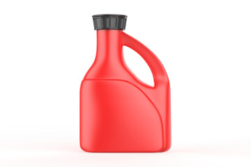 Plastic Jug Mockup isolated on white background. 3d illustration