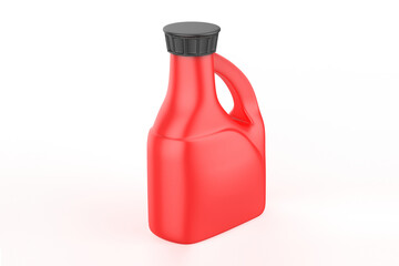 Plastic Jug Mockup isolated on white background. 3d illustration