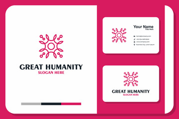 Great Humanity logo design and business card