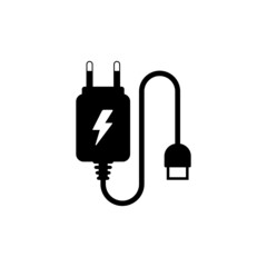 mobile charger icon design template vector