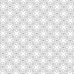 Abstract floral pattern on white background