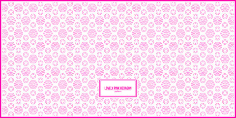 seamless lovely pink hexagon pattern
