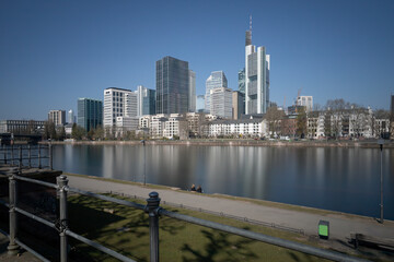 Frankfurt Skyline, Langzeitbelichtung