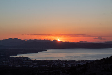 Lever de Soleil depuis la route des Crêtes à La Ciotat en Provence