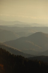 Obraz premium sunset in the mountains