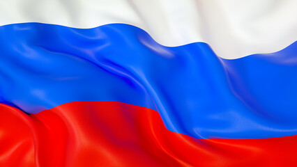  Russian flag 3D