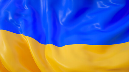 Ukrainian flag 3D