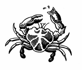 illustration of crab