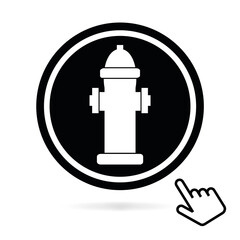 Logo borne d'incendie.