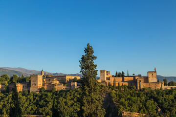 Fototapeta na wymiar View of Alhambra Palace