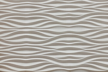 Fototapeta na wymiar Gypsum tiles for painting pattern for wall design in interior. White background