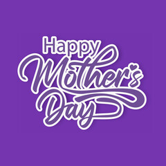 Happy mother's day vector illustration