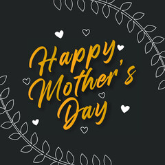Fototapeta na wymiar Happy mother's day vector illustration