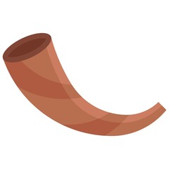 Shofar icon, Passover related vector illustration