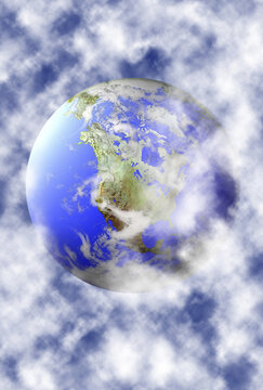 Close-up of a globe