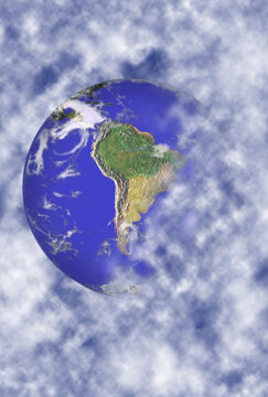 Close-up of a globe