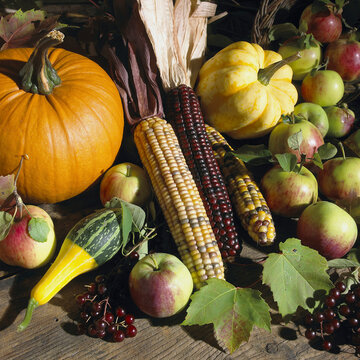 Close-up of fresh fruits and vegetables