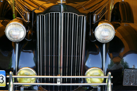 Close-up of a vintage car