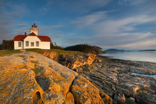 USA, Washington, San Juan Islands, Patos Island Lighthouse