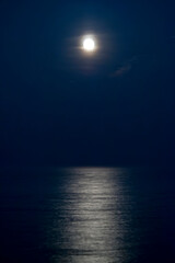 Moonbeam on lake Ontario