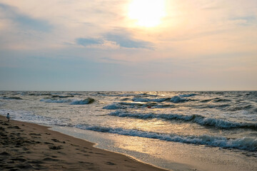Sunset on the baltic sea