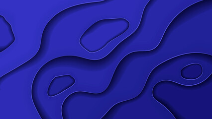 Stylish abstraction in blue colors. Layer on layer