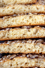 wheat cookies with flax and sunflower seeds