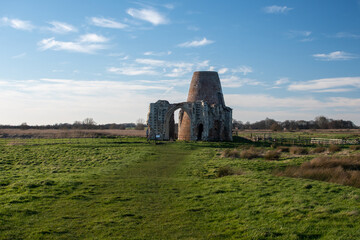 St. Benet's Abbey at Ludham in the Norfolk Broads, UK