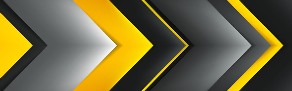 Abastract black background with yellow accent. Geometry dark pattern. Vector design backdrop