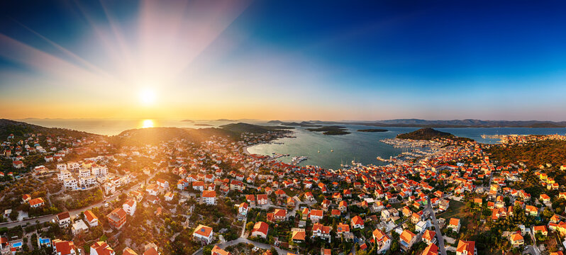 Top view of the Zadar, Croatia.