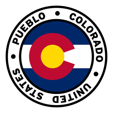 recommend clip art: Round Pueblo Colorado United States Flag Clipart