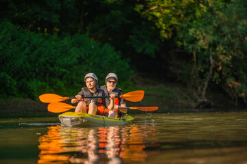 Young adult and senior