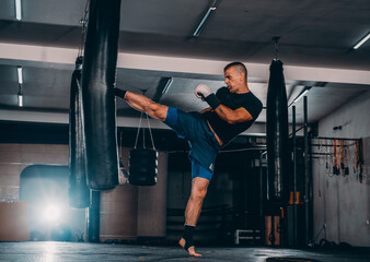 Boxing challenge exercise sport workout practice concept
