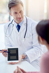 These are the symptoms you should be aware of.... Cropped shot of a male doctor talking to a patient in his office.