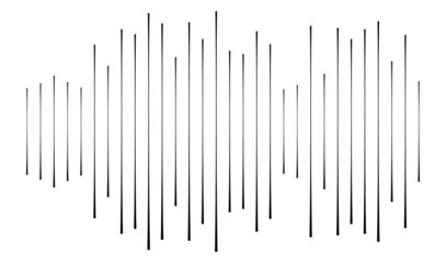 Irregular random lines, stripes pattern vector element