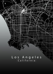 Los Angeles California City Map