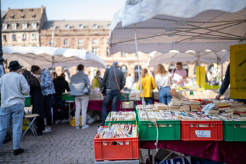 Book market - Strasbourg - obrazy, fototapety, plakaty