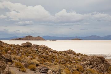 uyuni in bolivia is the largest salt flat in the world. 