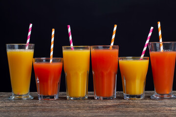 citrus natural real juice from red ripe and juicy grapefruit