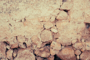 Texture de pared de piedra y adobe
