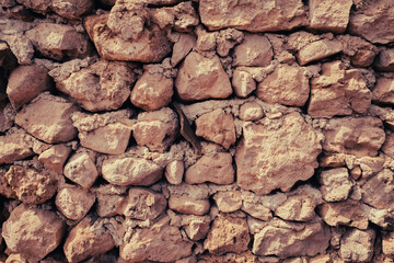 Texture de pared de piedra y adobe