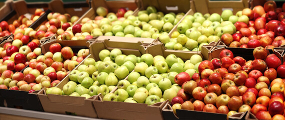 buying vegetables and fruits  at the market