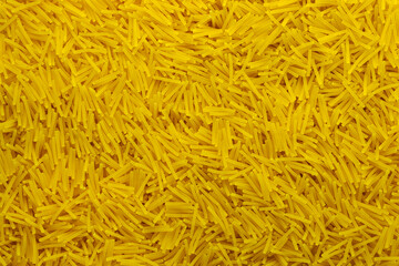 texture of thin raw uncooked pasta