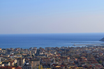 view of the city of Alanya and the sea