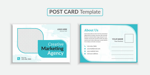 Corporate professional business postcard design template for your business, direct mail EDDM design