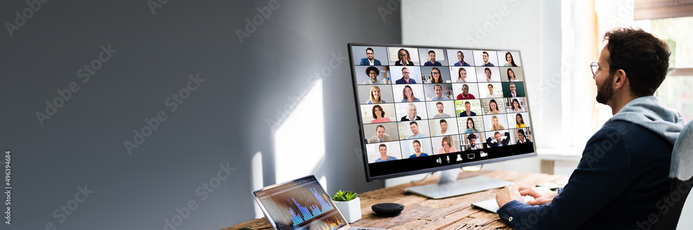 Canvas Prints video conference business webinar call