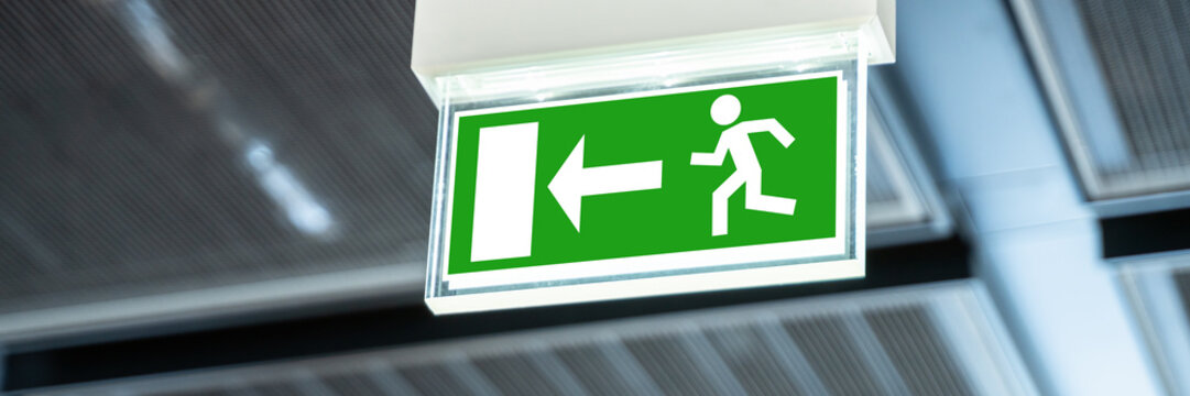 Emergency Evacuation Exit Sign