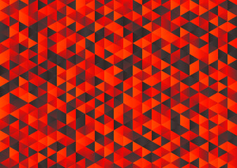 Triangle red gray black abstract geometric gradient background
